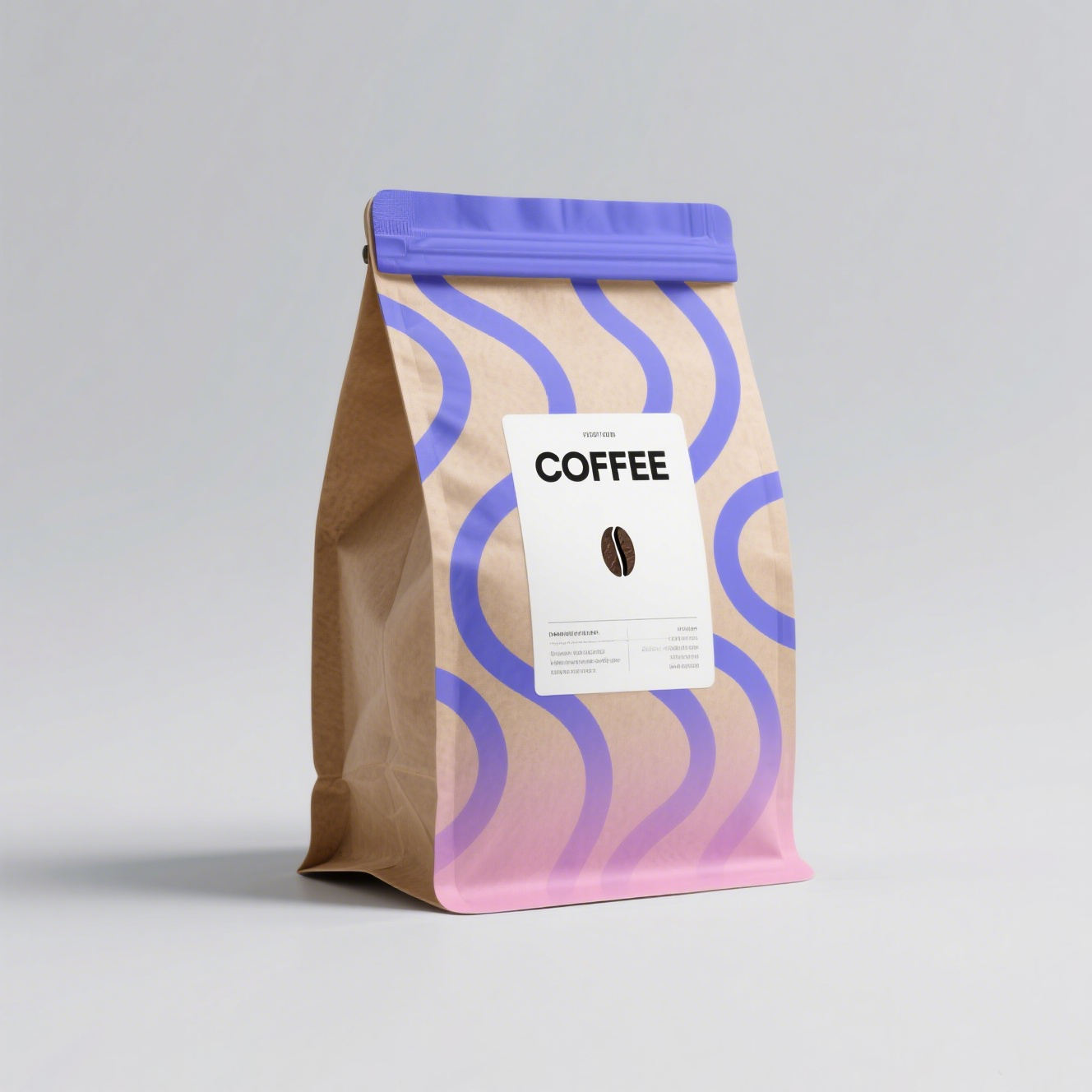Kraft Paper Coffee Bag with Aluminium Liner